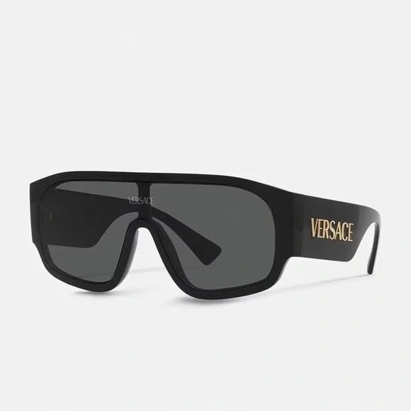 Versace | Accessories | New Versace Sunglasses Shield Black 